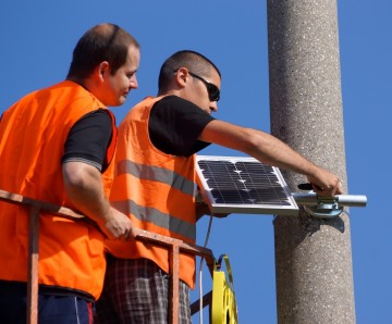 Bezdrátový rozhlas – napájení solárním panelem