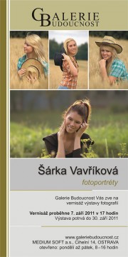 1. autorská výstava portrétních fotografií Šárky Vavříkové